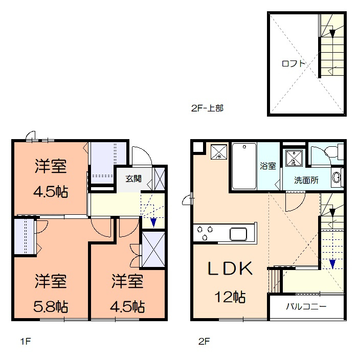 ソル　セレッソの間取り