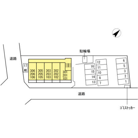 マルベリー　　刈谷市近郊の賃貸はクラスホーム刈谷店の区画図