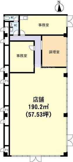 【間取り】 | パークヒルマンション | 1フロアで57坪あります