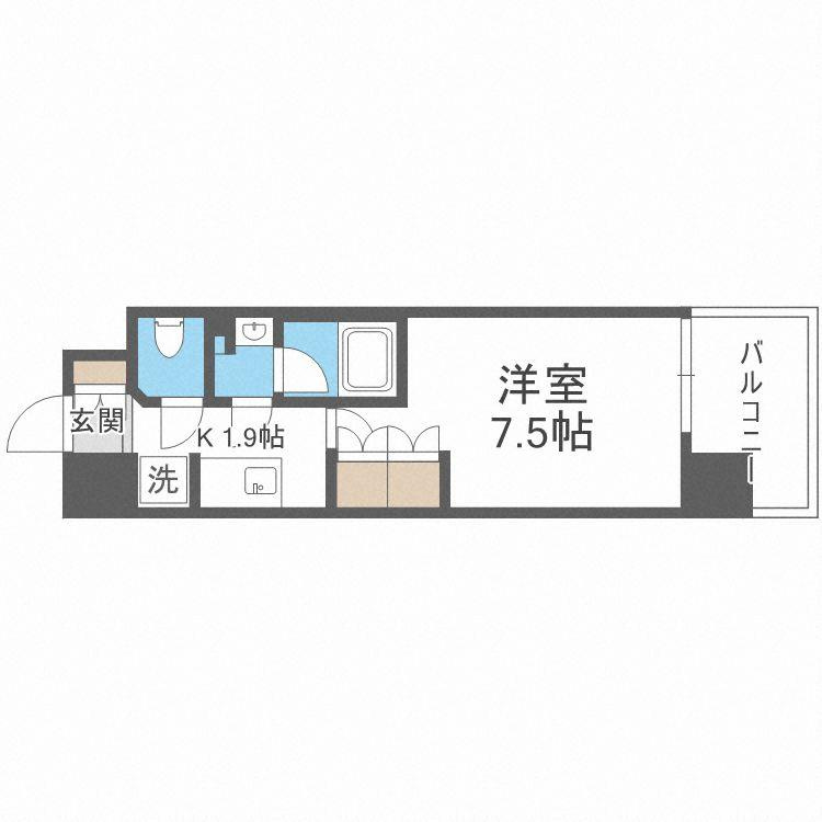 コンフォリア・リブ新大阪Qの間取り