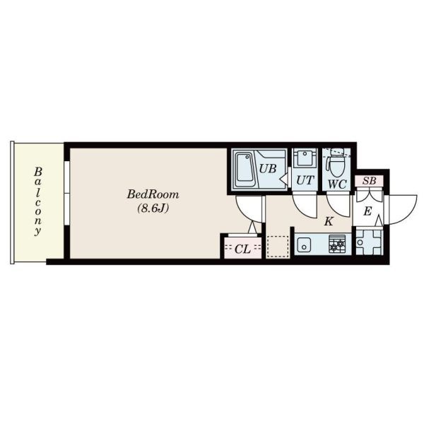 S-RESIDENCE江坂Eminenceの間取り