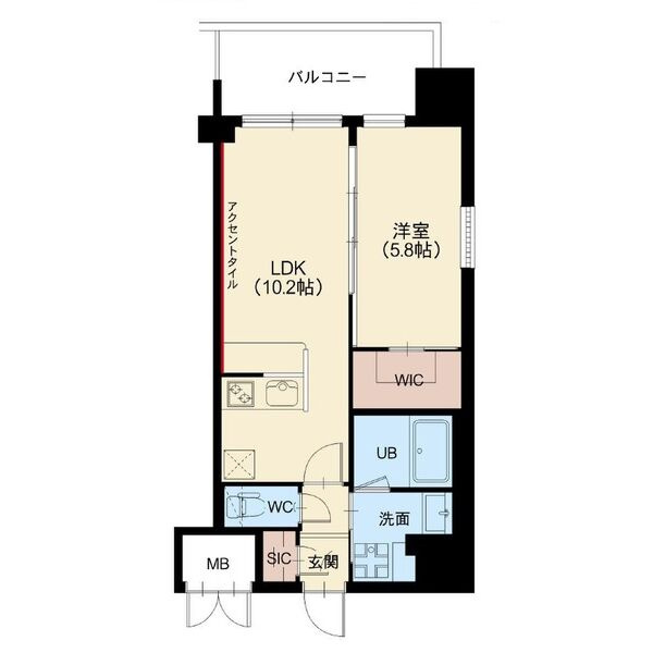 グランカーサ新大阪SOUTHの間取り