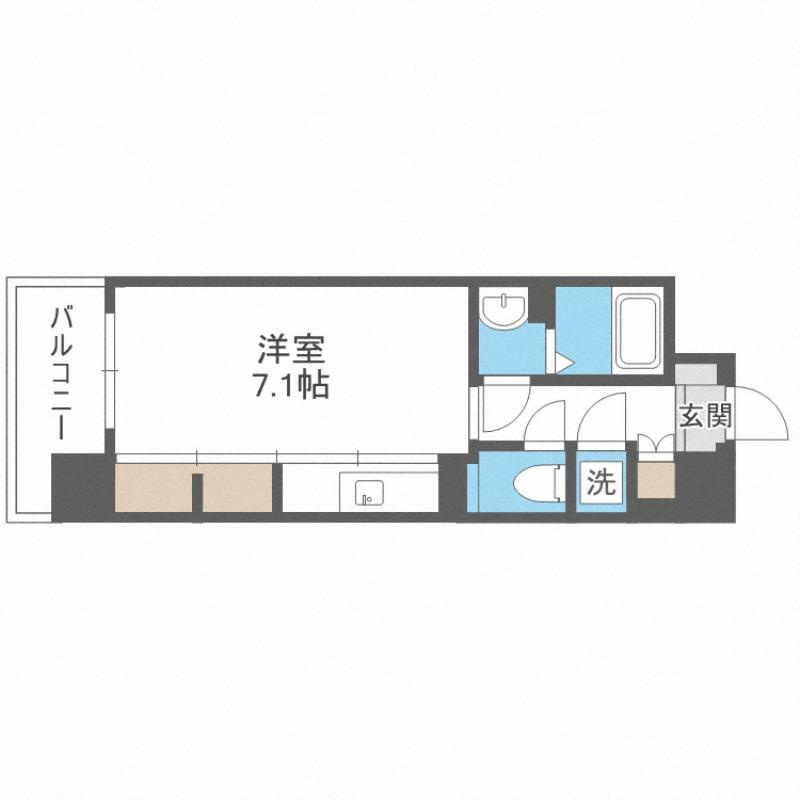 LUMINOUS新大阪の間取り