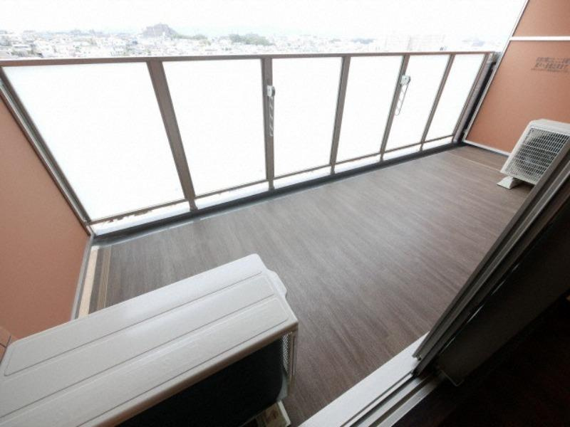 プレジオ吹田のバルコニー