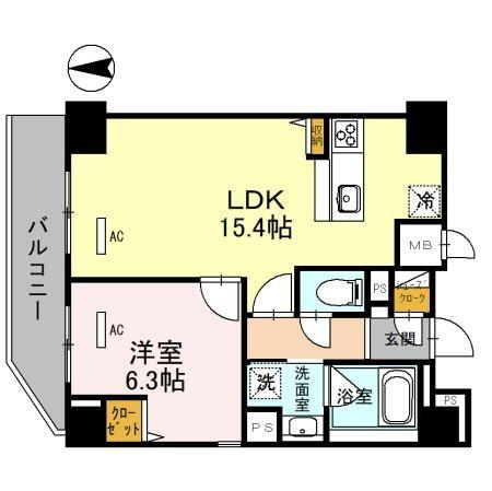 エタニティ江坂の間取り