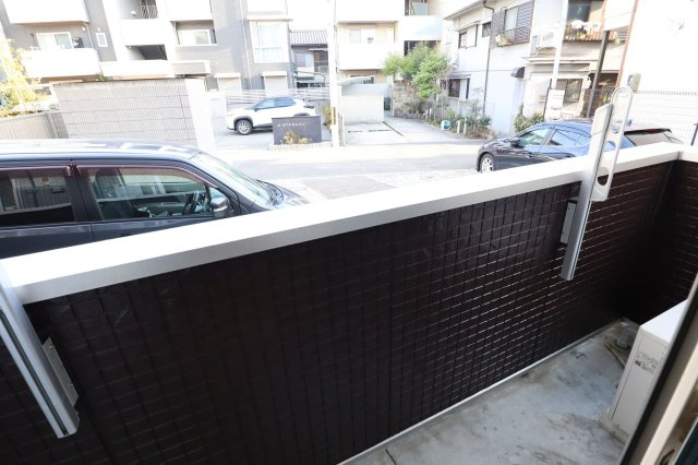 クレール西の庄のバルコニー