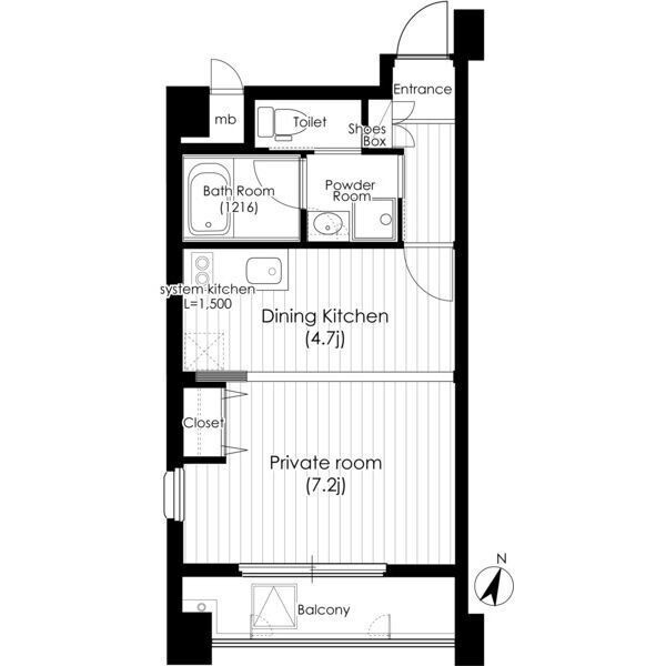 堂島プライマリーワンの間取り