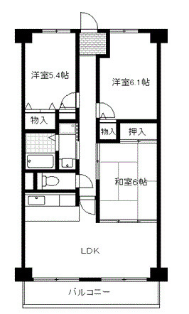 プレステージ上山手の間取り