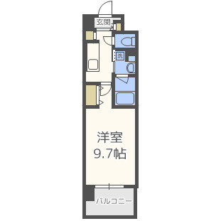 ラルシェパルク新大阪の間取り