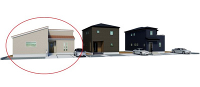 【外観パース】 | リーブルガーデン防府市田島第１０（１号棟） | 完成予想図です。