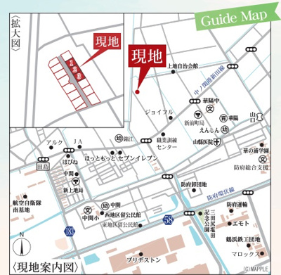 【周辺】 | リーブルガーデン防府市田島第１０（２号棟） | 案内図です。