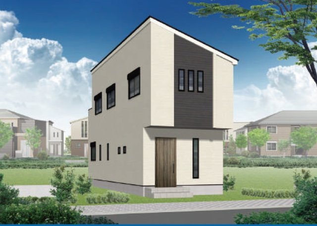 守山区大森51411② ＜仲介手数料無料＞大森北小・大森中　新築一戸建ての外観パース|仲介手数料キャンペーン実施中です♪詳細は弊社ホームページもしくはスタッフまでお気軽にお問合せ下さいませ♪ お役に立てる自信があります♪