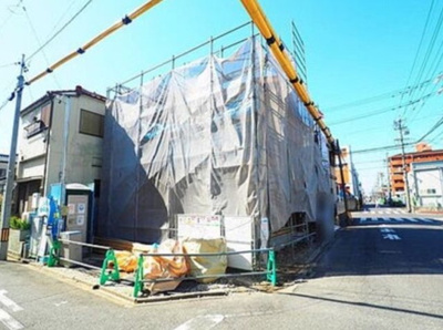 【前面道路含む現地写真】 | LIGAGE南区天白町23-1期＜新築一戸建て仲介手数料無料＞ | 前面道路含む現地写真です