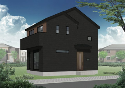 【外観パース】 | LIGAGE南区天白町23-1期＜新築一戸建て仲介手数料無料＞ | 外観パースです