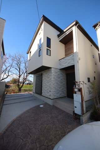 《仲介手数料無料》桜区大字白鍬375-1(2号棟)新築一戸建てグラン・フェリディアの外観|撮影日 2024年12月7日 12:50 晴れ