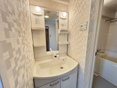 【独立洗面台】 | ディオフェルティ狭山西山台 | 朝のお支度に重宝な独立洗面台はシャワー付き♪