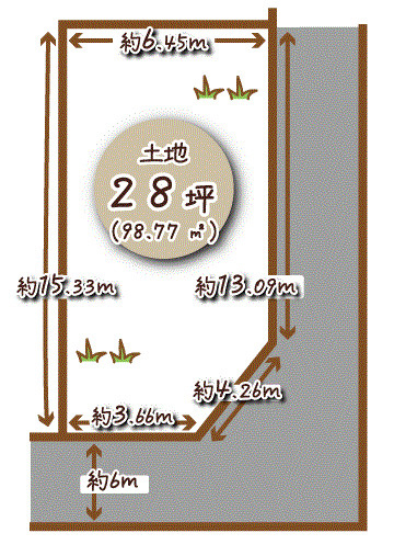 久我本町1号地　建築条件無土地
