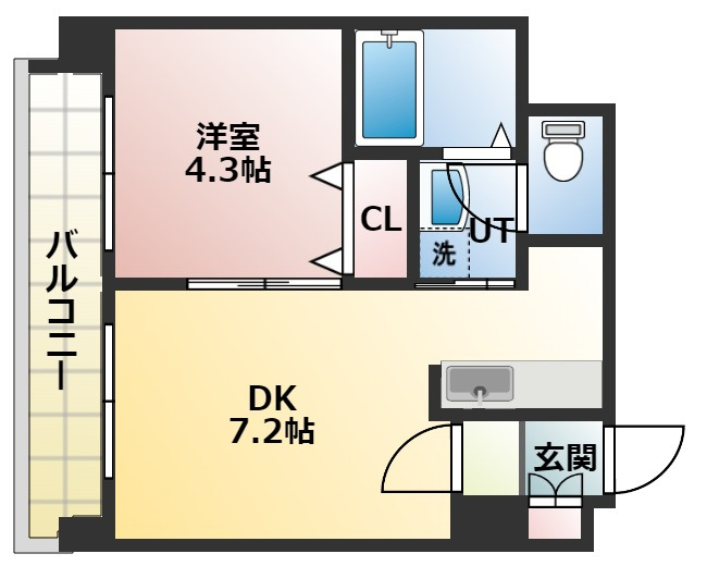 【間取り】 | フランセジュール北20条 | 間取りです。