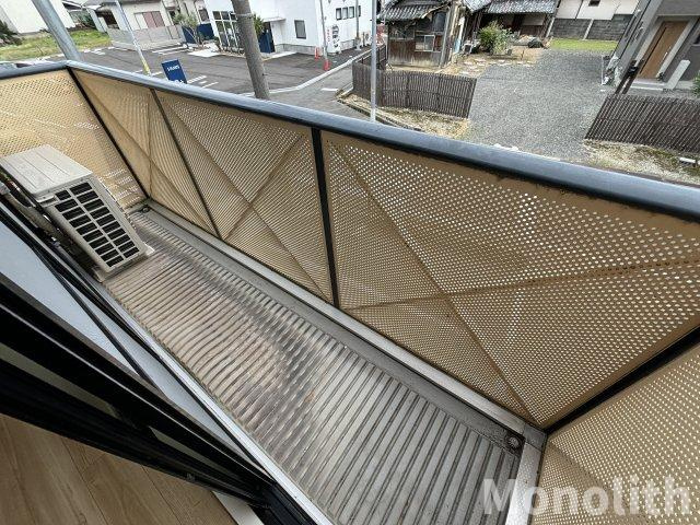 ボルトシティ熊取Ⅱ・Ⅲのバルコニー