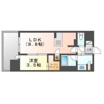 ルミナス磨屋町の間取り