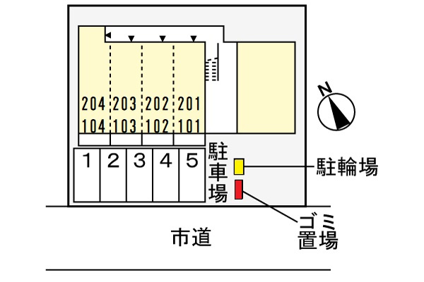 グランティーナの区画図|駐車場