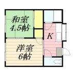 秋山アパートの間取り