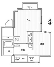 ファインブルーム靭公園の間取り