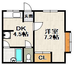 谷輪ハイツⅡの間取り