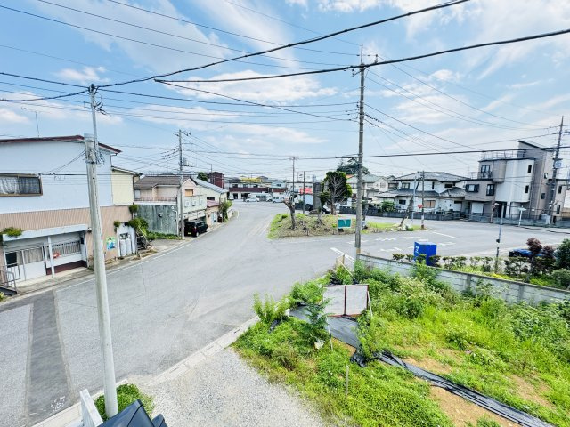 三郷市茂田井新築戸建【早稲田小学校：５分】の展望|バルコニーより道路側眺望