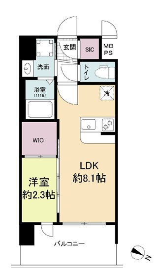 セレニテ十三ミラクの間取り