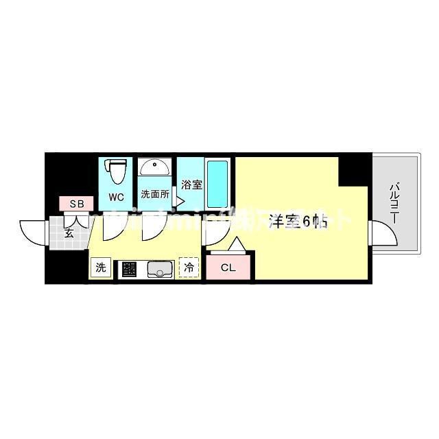 プレサンス天王寺　勝山の間取り