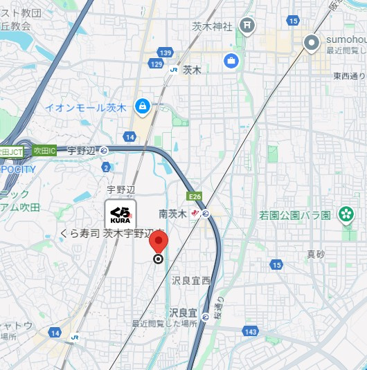 サンピア南茨木の地図