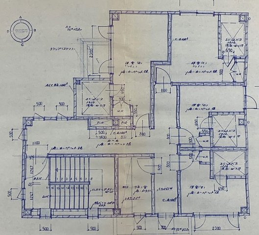 売ビジネスホテル・店舗・住居の間取り|2F（他別棟の間取有）