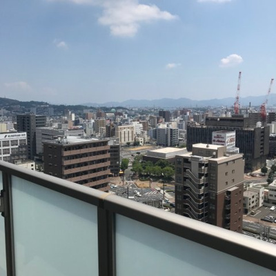 【展望】 | 17階南向き住戸/杜の街グレース岡山 ザ・タワー | ◇◆眼下に岡山市役所が望めます◆◇