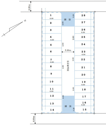 【区画図】 | 51：米村32駐車場
