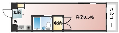 ハイツ庚午の間取り