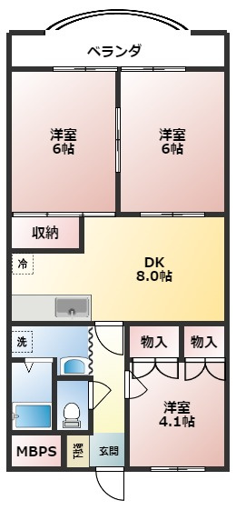 パレグランドールの間取り