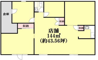 【間取り】 | 羽曳野市翠鳥園　貸店舗