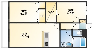 LienPorteⅡの間取り
