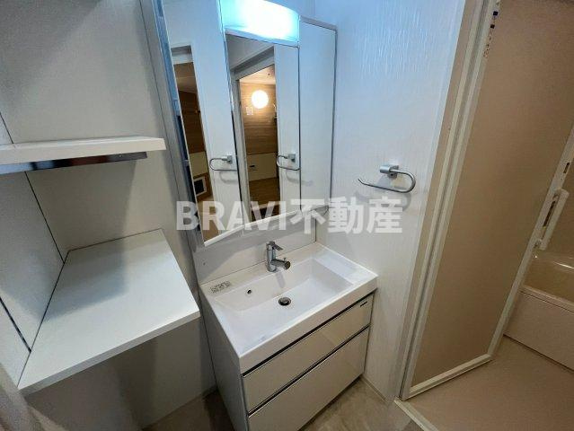 プレジオ阿波座2-8Fの独立洗面台