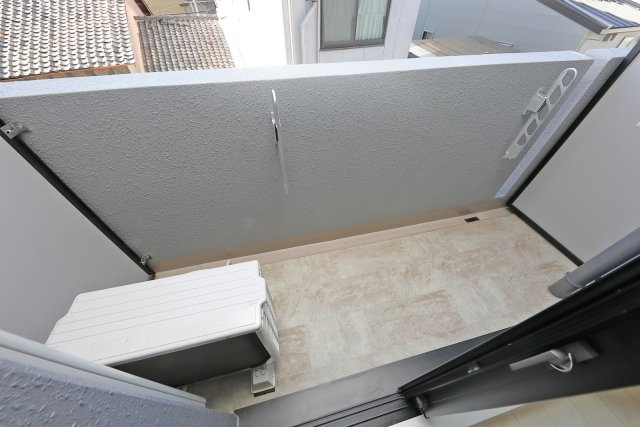 A-mon上京KENKUNのバルコニー