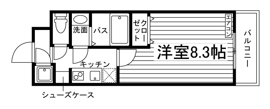 A-mon上京KENKUNの間取り|代表的な間取りです。