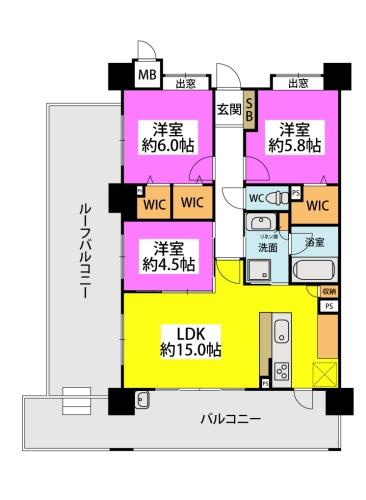 【間取り】 | アクタス博多グランミライ