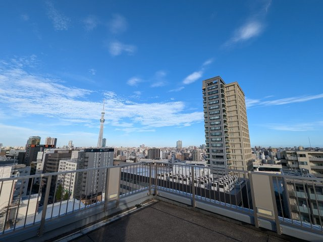 藤和シティホームズ蔵前駅前の展望|屋上スカイテラスからの眺望