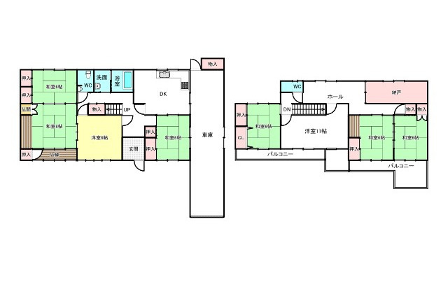 中古住宅　牛牧の間取り