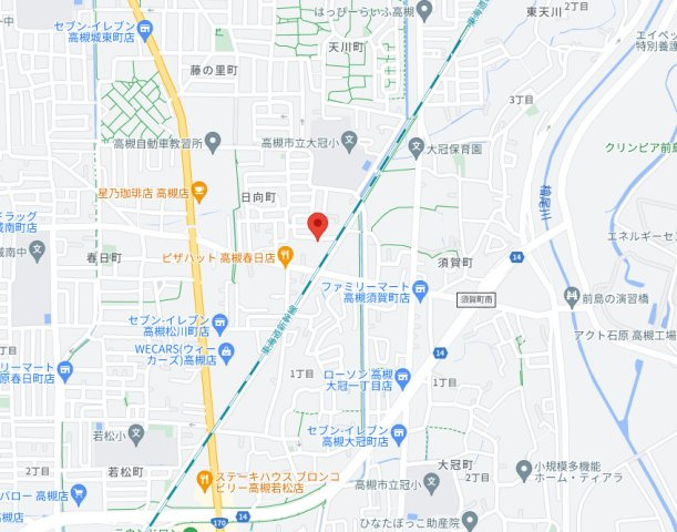 高槻市日向町戸建の地図