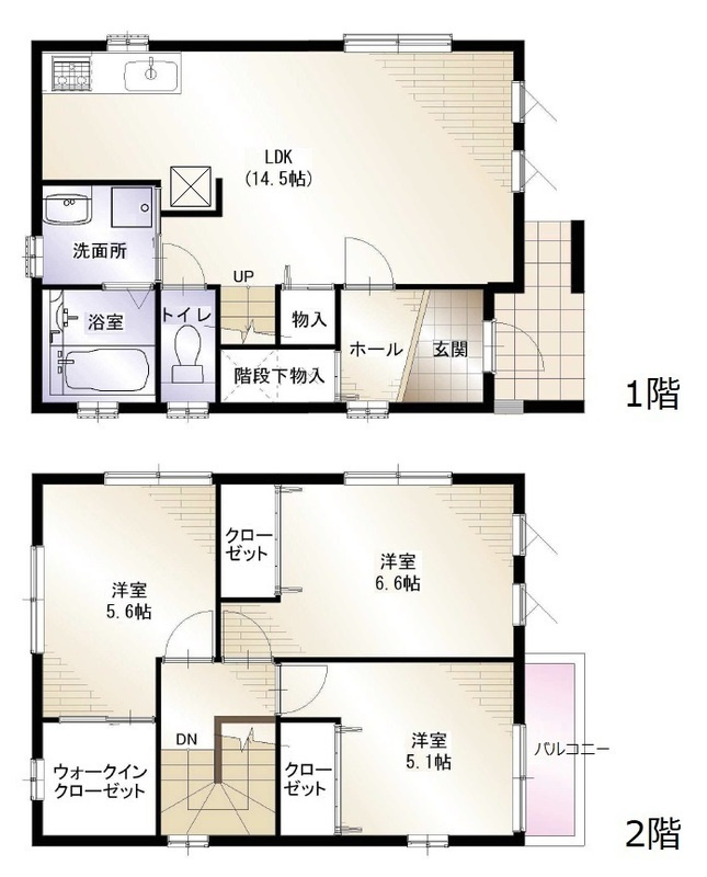 高槻市日向町戸建の間取り