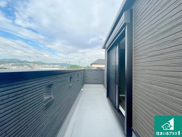 神戸市長田区上池田　未入居のバルコニー|日当たりのよいバルコニー！お部屋が開放的に！