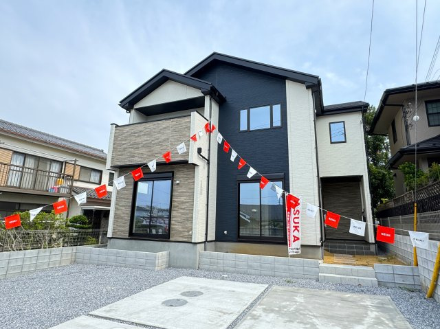 鎌ヶ谷市道野辺中央１丁目新築戸建（道野辺中央３期）の外観|完成済み内覧可能です！