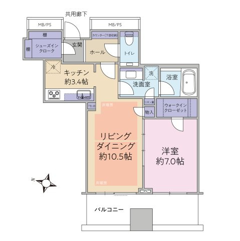 洋室（約7.0帖）